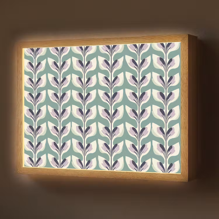 Retro - Modern - Groen Light Box met batterij (Wandlamp) middel 907 -z3d_website