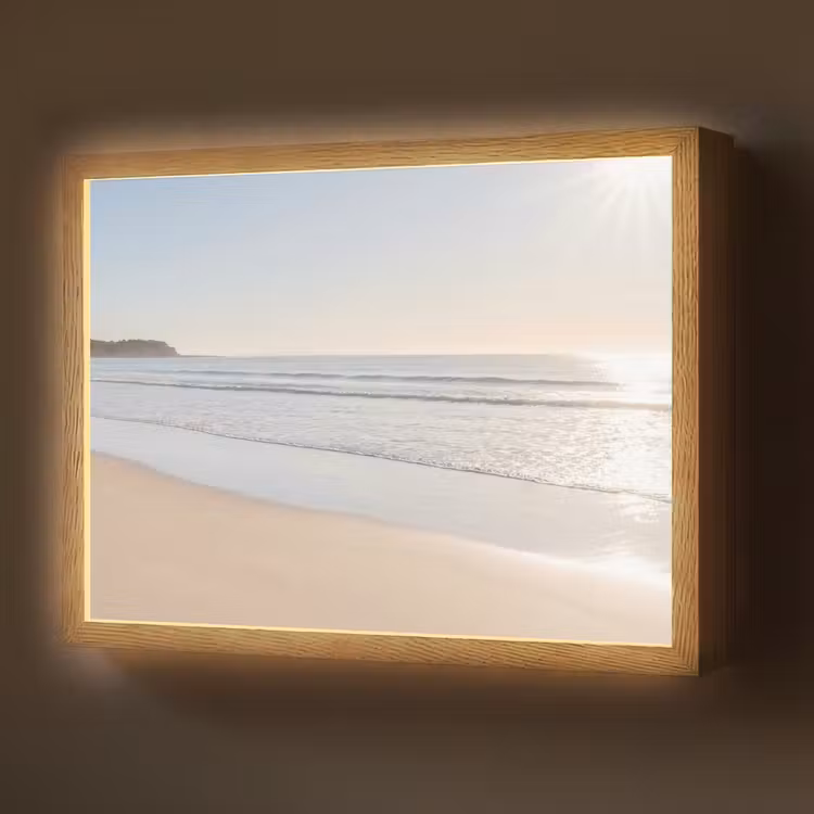 Zee - Zon - Zand Light Box met batterij (Wandlamp) middel -z3d_website