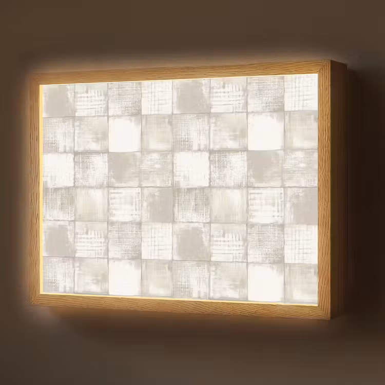 Tegel - Patroon - Verweerd Light Box met batterij (Wandlamp) middel 907 -z3d_website