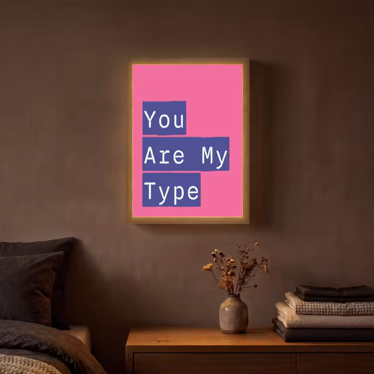 Valentijn - Tekst - Love Light Box met batterij (Wandlamp) middel -sfeer4