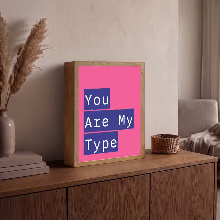 Valentijn - Tekst - Love Light Box met batterij (Wandlamp) middel -sfeer2