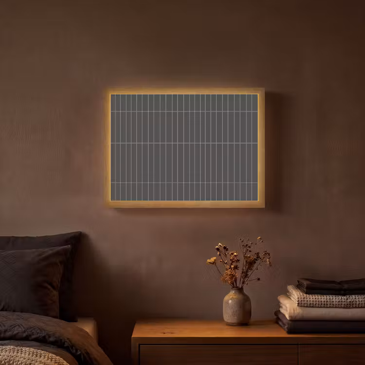Verticaal - Wandtegel - Donkergrijs Light Box met batterij (Wandlamp) middel 907 -sfeer4