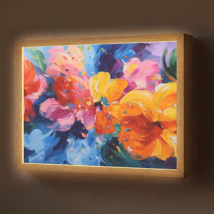 Golvend - Energie - warm Light Box met batterij (Wandlamp) middel -z3d_website
