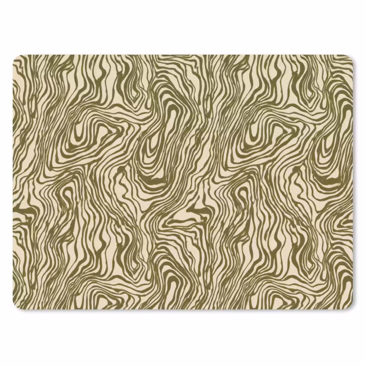 Abstract - Marmer - Groen muismat rubber klein 262 -3d