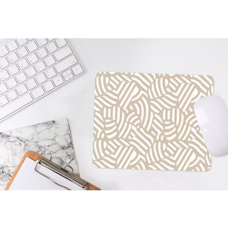 Abstract - Modern - Beige muismat rubber klein 262 -witbureau