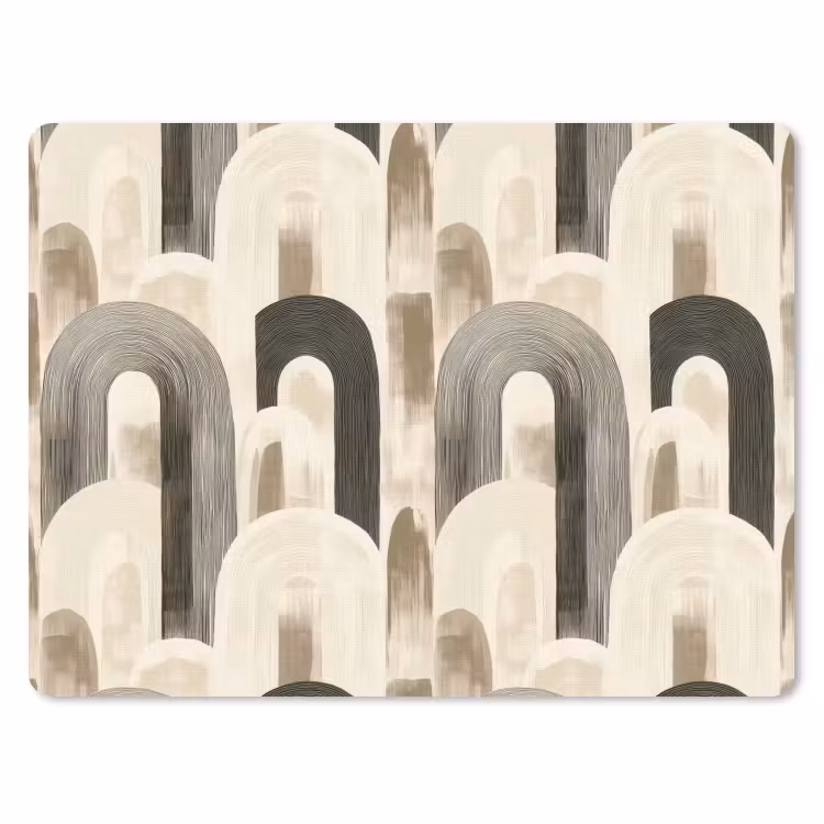 Abstract - Patroon - Bogen muismat rubber klein 262 -3d