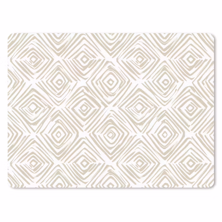 Abstract - Ruit - Beige muismat rubber klein 262 -3d
