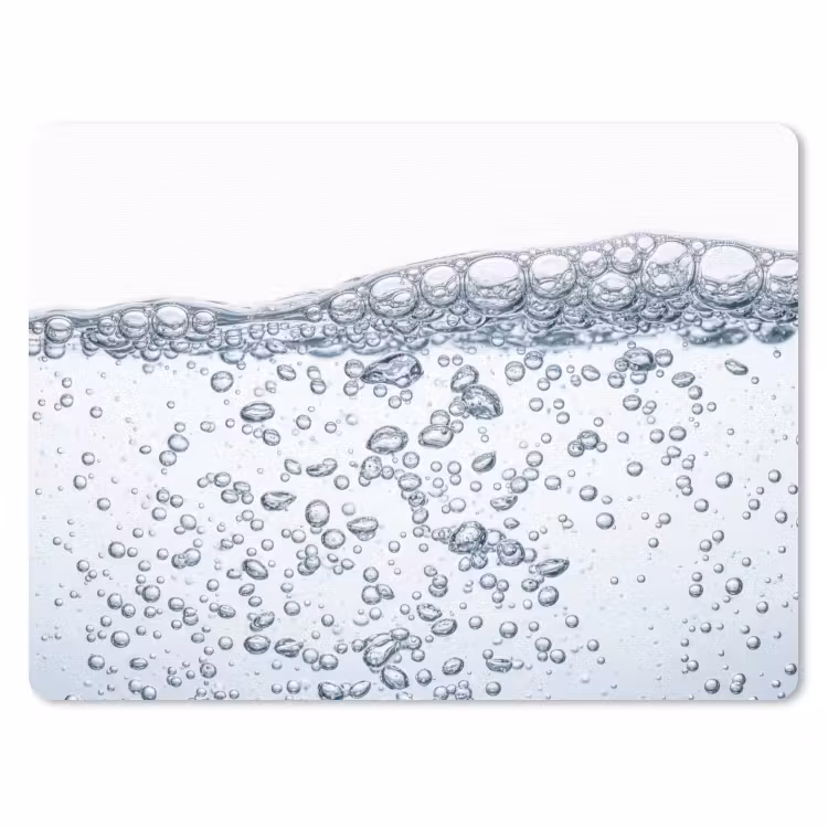 Luchtbellen - Water - Dynamisch muismat rubber klein -3d