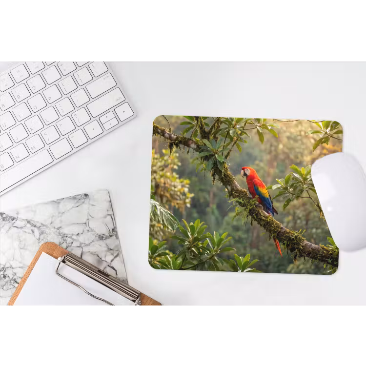 Ara - Jungle - Rood muismat rubber klein -witbureau