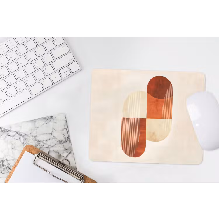 Bogen - Beige - Vormen muismat rubber klein -witbureau