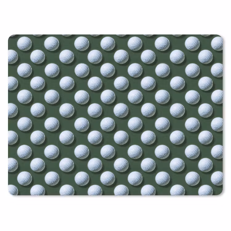 Ballen - Golf - Groen muismat rubber klein 262 -3d