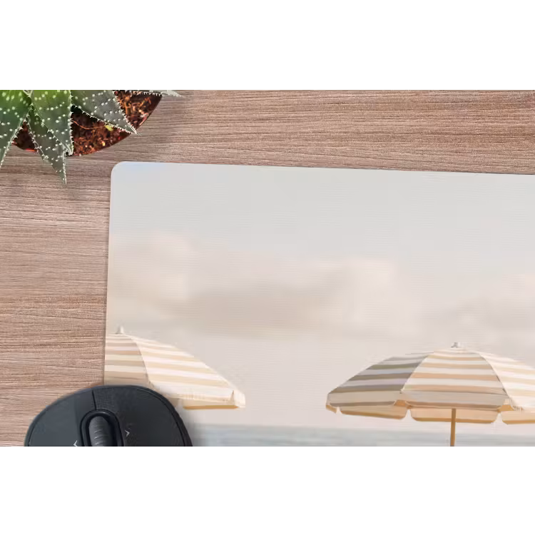 Strand - Stoelen - Parasol muismat rubber klein -closeup