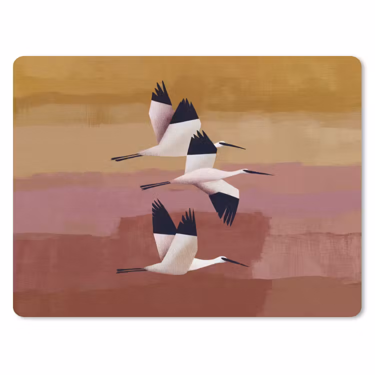 Vogels - Snavel - Abstract muismat rubber klein -3d