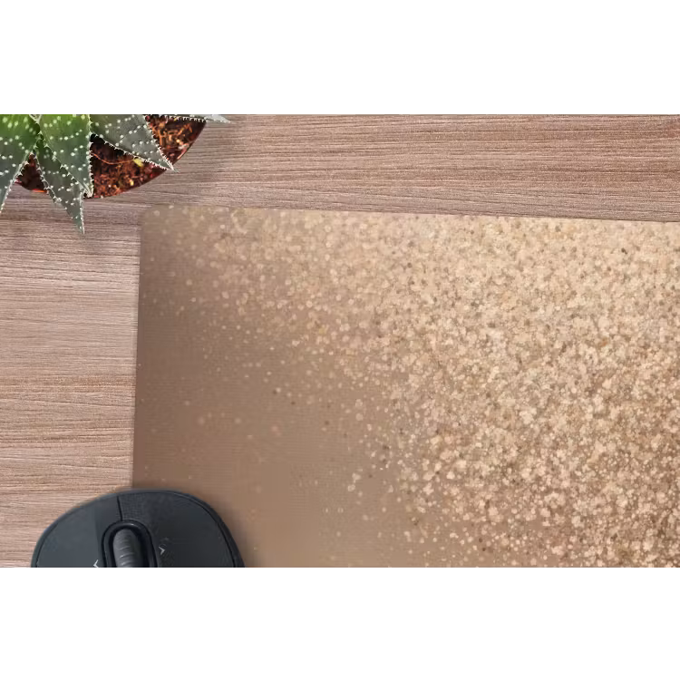 Bootje - Blaadjes - Goud - Water muismat rubber klein -closeup