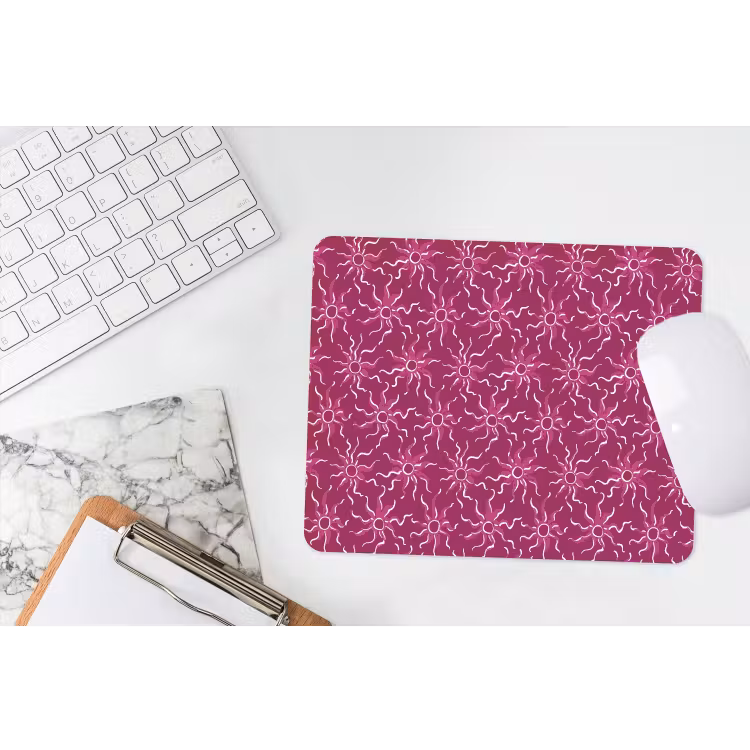 Bohemian - Zon - Magenta muismat rubber klein 262 -witbureau