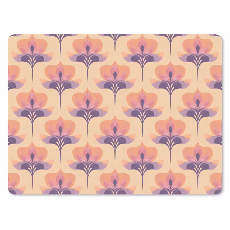 Botanisch - Patroon - Pastel muismat rubber klein 262 -3d
