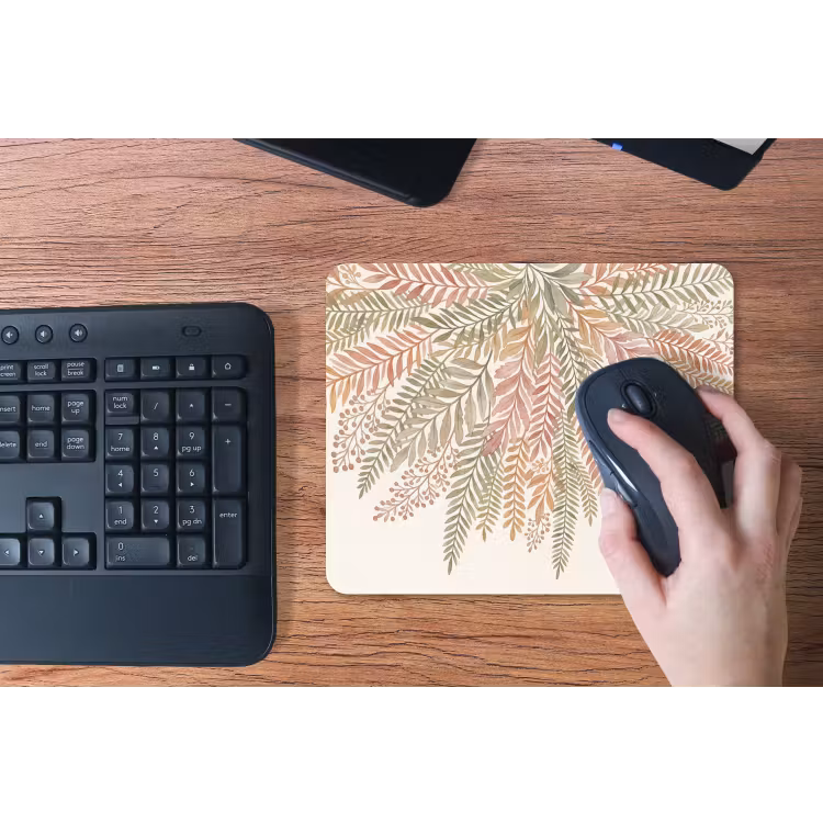 Botanisch - Aquarel - Kleurrijk muismat rubber klein -toetsenbord