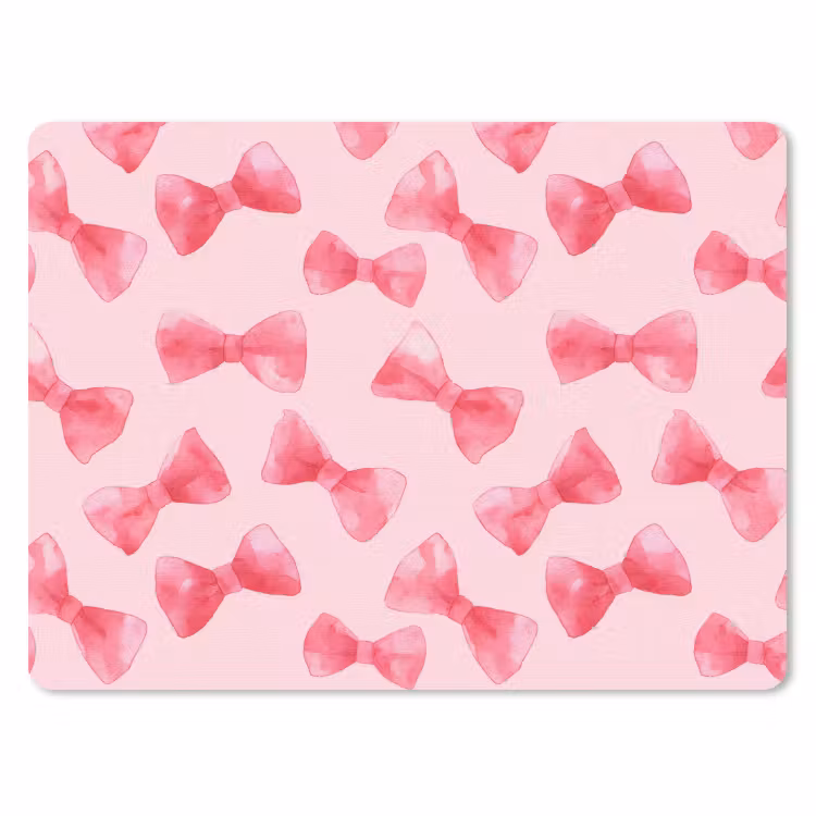 Strikken - Aquarel - Roze muismat rubber klein 262 -3d