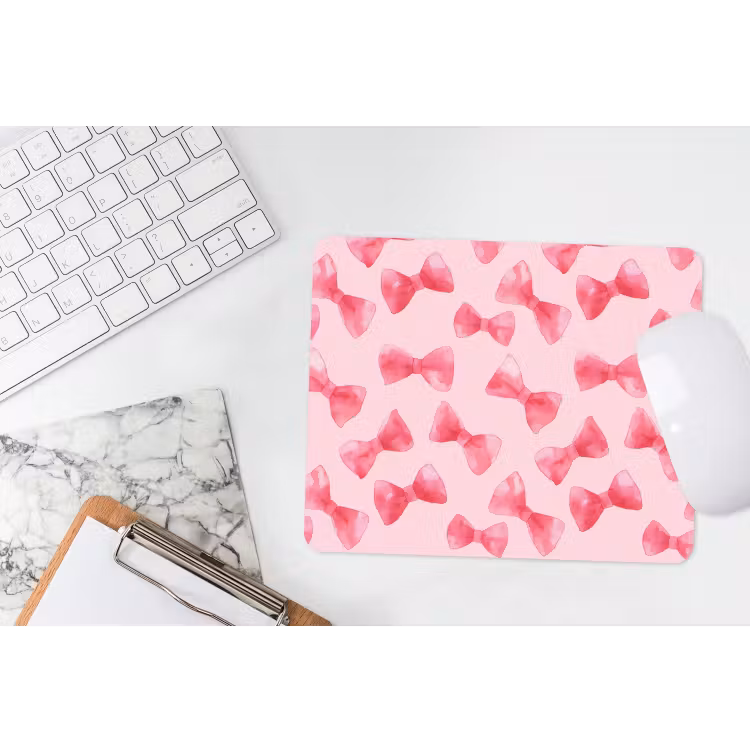 Strikken - Aquarel - Roze muismat rubber klein 262 -witbureau