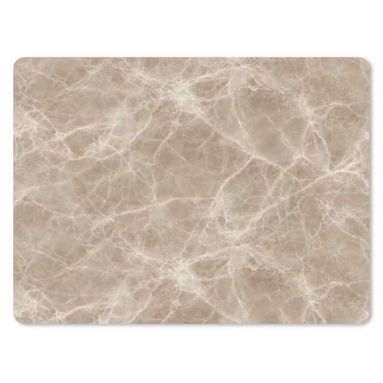 Bruin - Kristaladers - Marmer muismat rubber klein 262 -3d