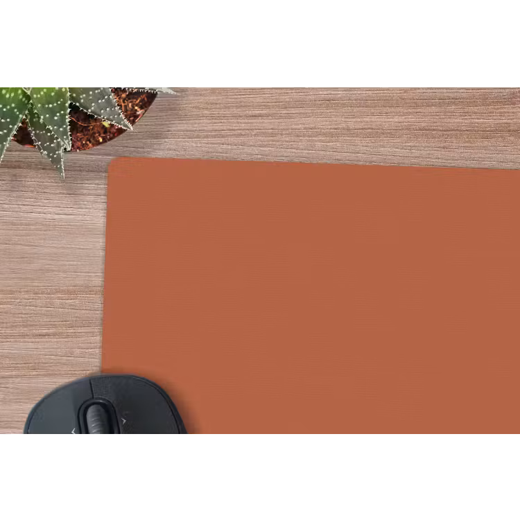 Burnt - Sienna - Oranje muismat rubber klein 262 -closeup