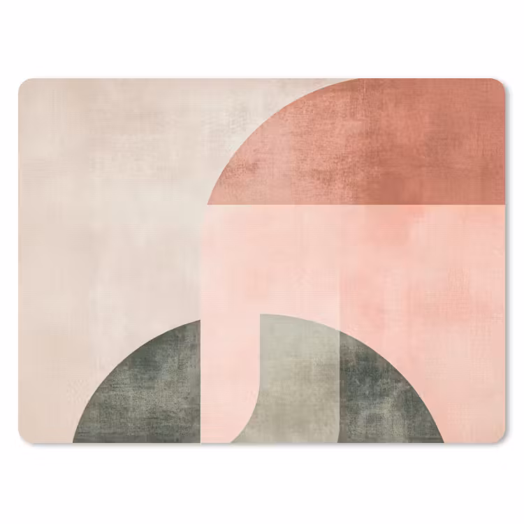 Cirkel - Abstract - Roze muismat rubber klein -3d