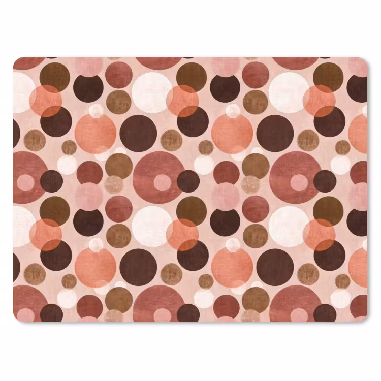 Cirkels - Modern - Kleurrijk muismat rubber klein 262 -3d