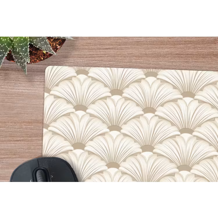 Klassiek - Art - Beige muismat rubber klein 262 -closeup