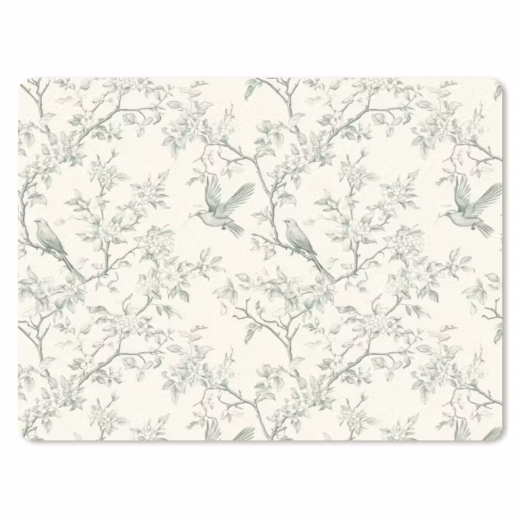 Klassiek - Vogels - Groen muismat rubber klein 262 -3d