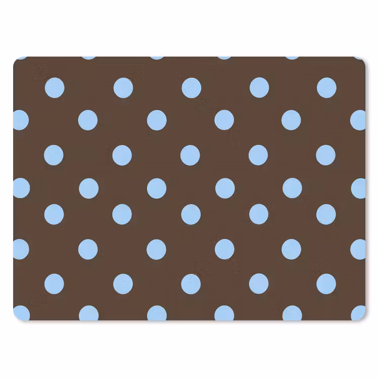 Klassiek - Stippen - Bruin muismat rubber klein 262 -3d