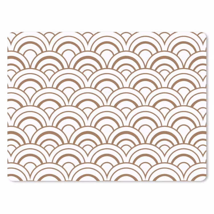 Klassiek - Motief - Terracotta muismat rubber klein 262 -3d