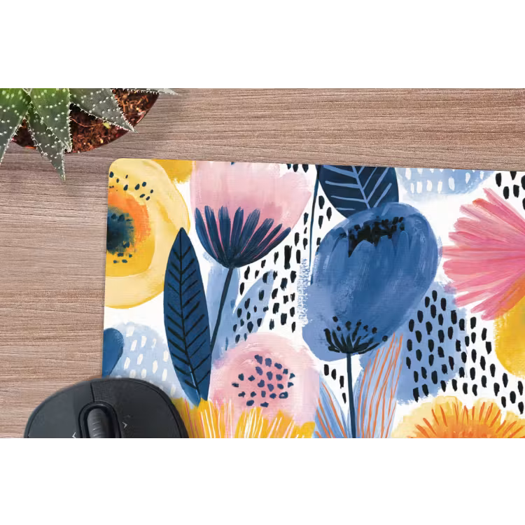 Creatief - Patroon - Kleurrijk muismat rubber klein 262 -closeup
