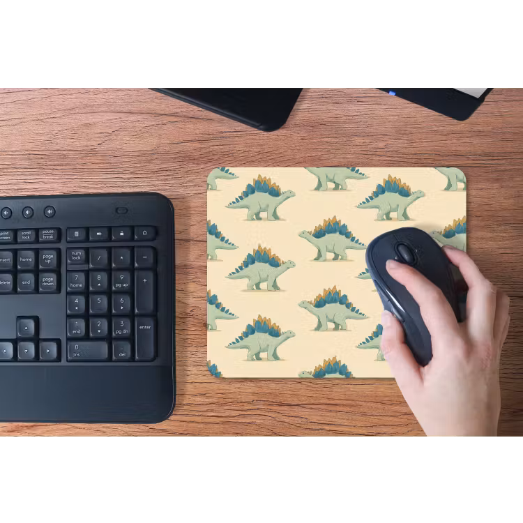 Dino - Patroon - Groen muismat rubber klein 262 -toetsenbord