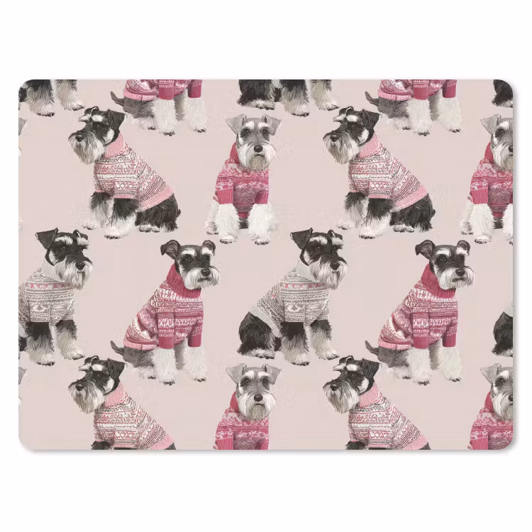Honden - Truien - Rood muismat rubber klein 262 -3d