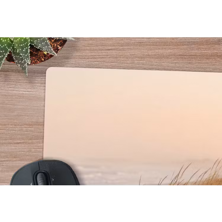 Duinlandschap - Zonsondergang - Strand muismat rubber klein -closeup