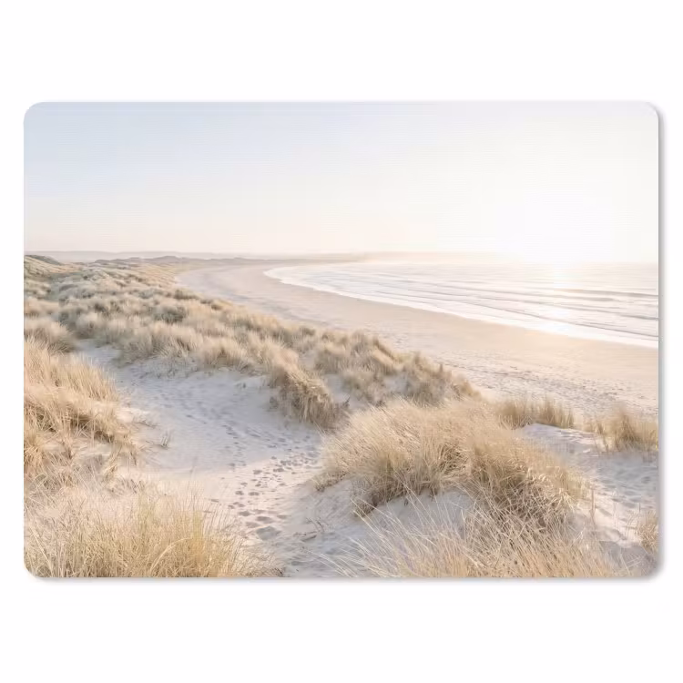 Duinen - Strand - Beige muismat rubber klein -3d