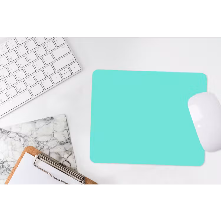 Electric - Cyan - Turkoois muismat rubber klein 262 -witbureau