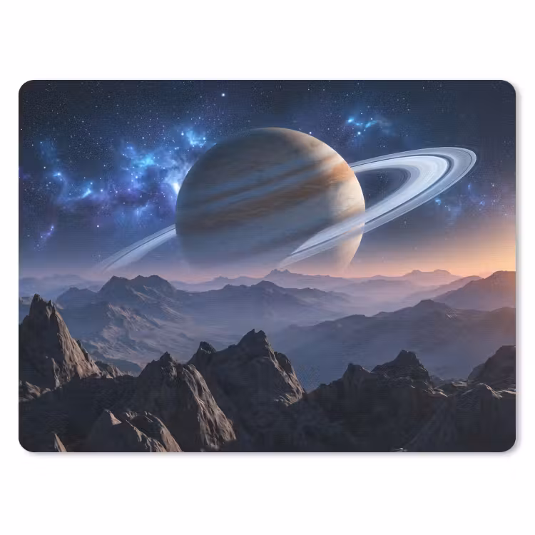 Fantasy - Kosmos - Landschap muismat rubber klein -3d