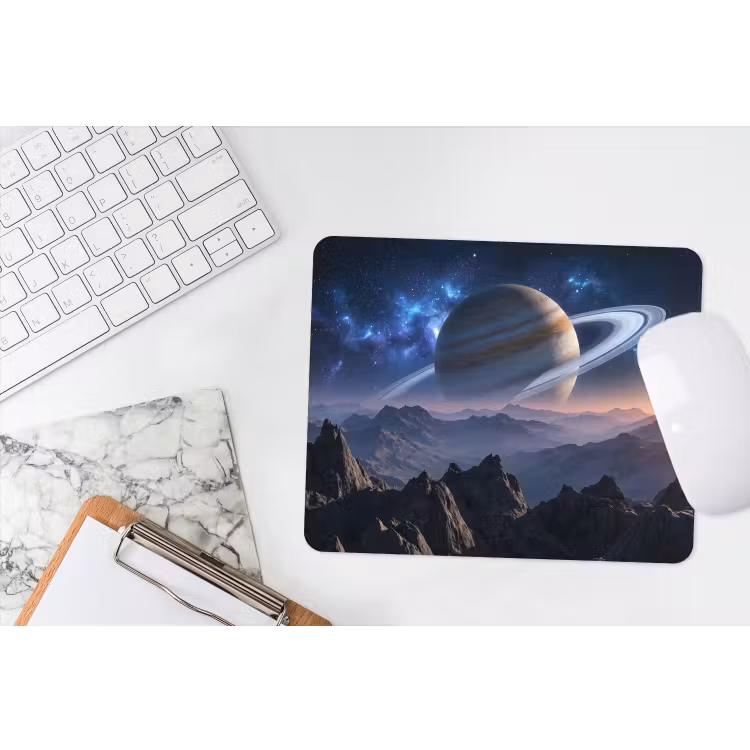 Fantasy - Kosmos - Landschap muismat rubber klein -witbureau
