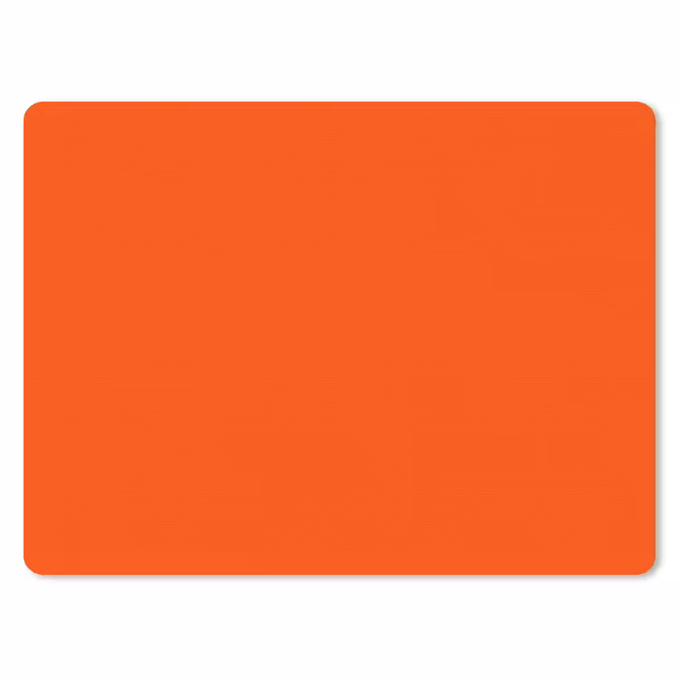 Fiery - Tangerine - Oranje muismat rubber klein 262 -3d