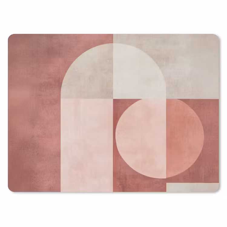 Figuren - Abstract - Roze muismat rubber klein -3d