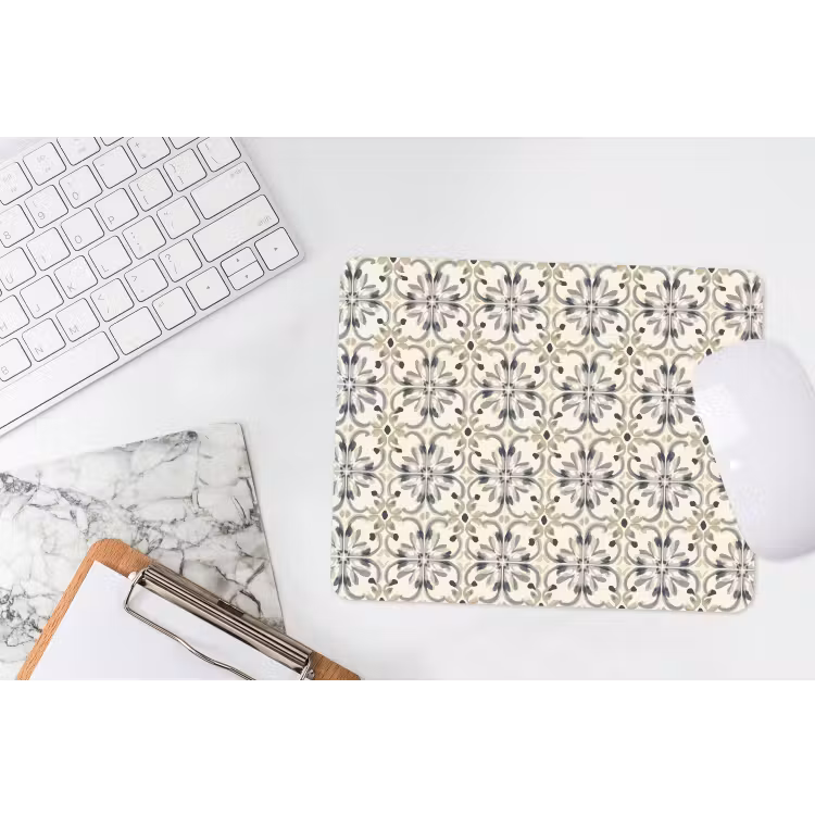 Floraal - Patroon - Kleurrijk muismat rubber klein 262 -witbureau