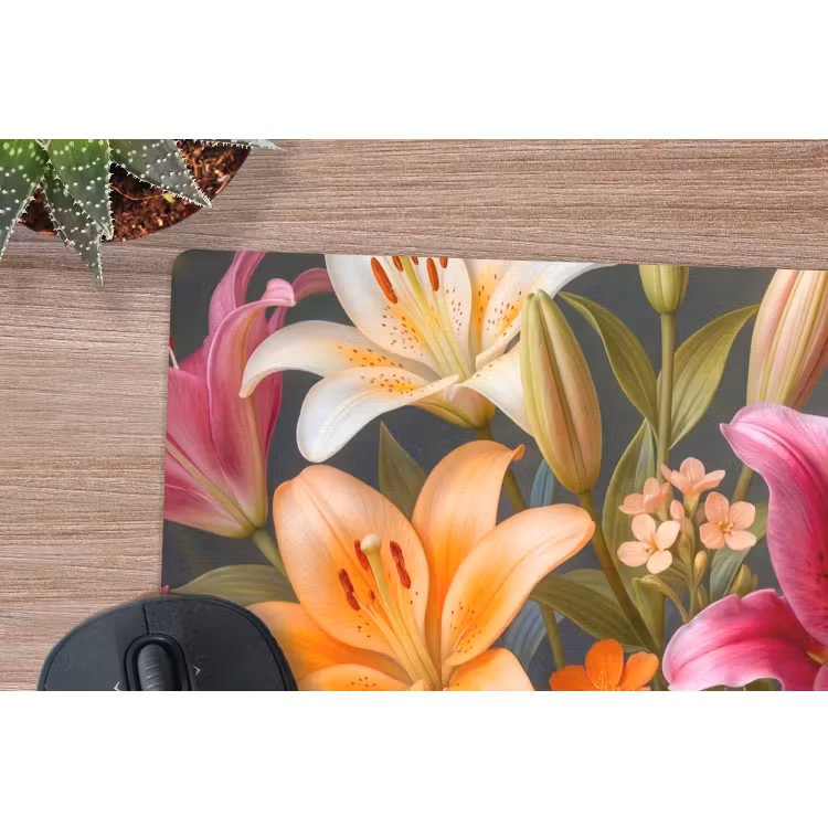 Bloemen - Boeket - Natuur - Kleurrijk - Modern muismat rubber klein -closeup
