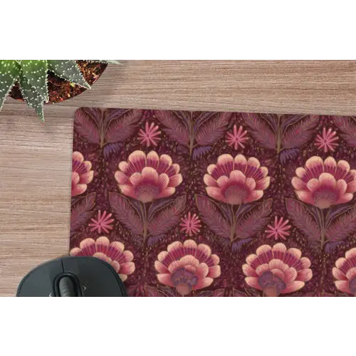 Bloemen - Waaier - Paars muismat rubber klein 262 -closeup