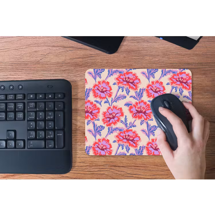 Bloemen - Patroon - Meerkleurig muismat rubber klein 262 -toetsenbord