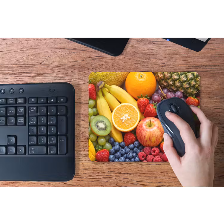 Eten - Fruit - Vers - Kleurrijk - Voeding muismat rubber klein -toetsenbord