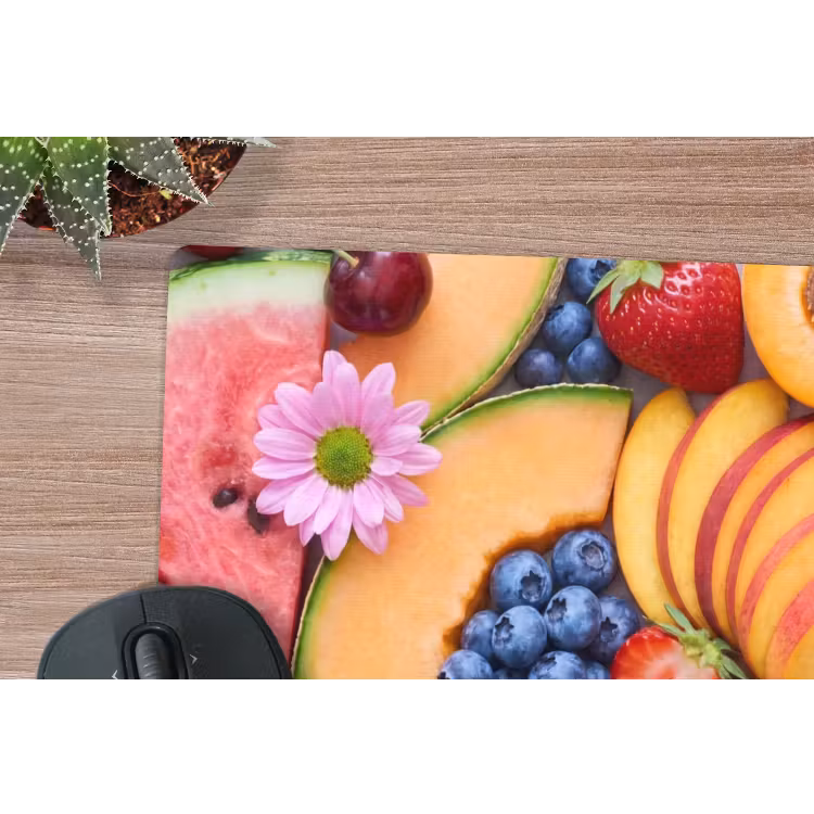 Eten - Fruit - Zomer - Kleurrijk muismat rubber klein -closeup