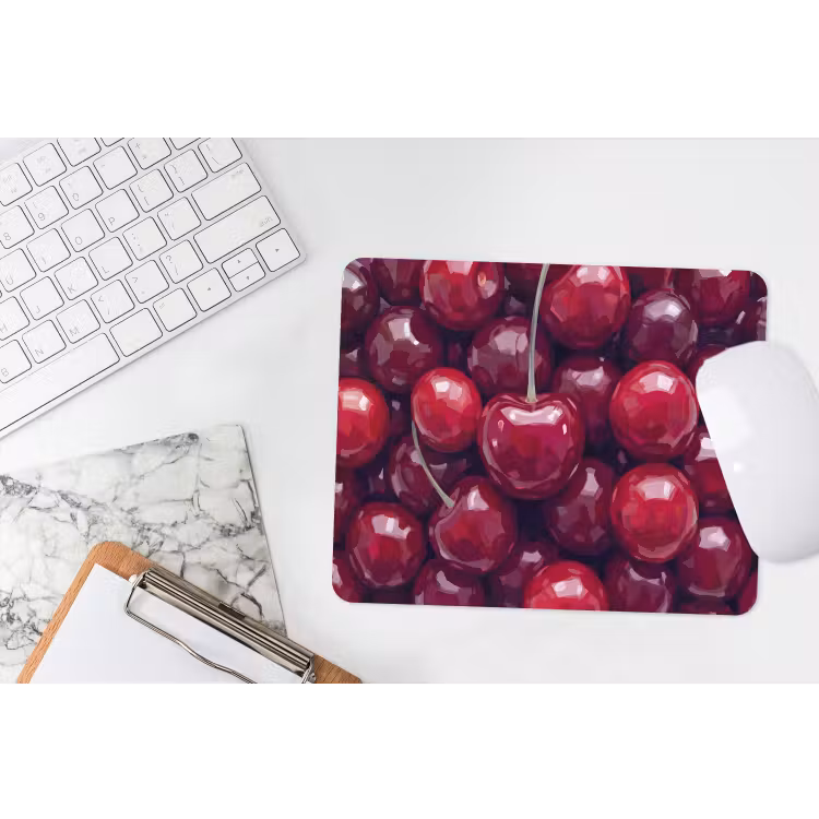 Fruit - Kersen - Eten - Modern - Rood muismat rubber klein -witbureau