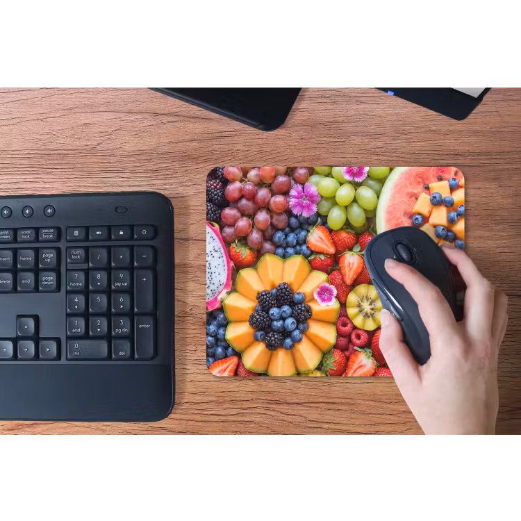 Fruit - Vers - Variatie - Eten - Kleurrijk muismat rubber klein -toetsenbord
