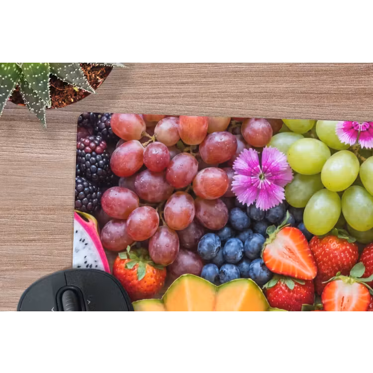 Fruit - Vers - Variatie - Eten - Kleurrijk muismat rubber klein -closeup